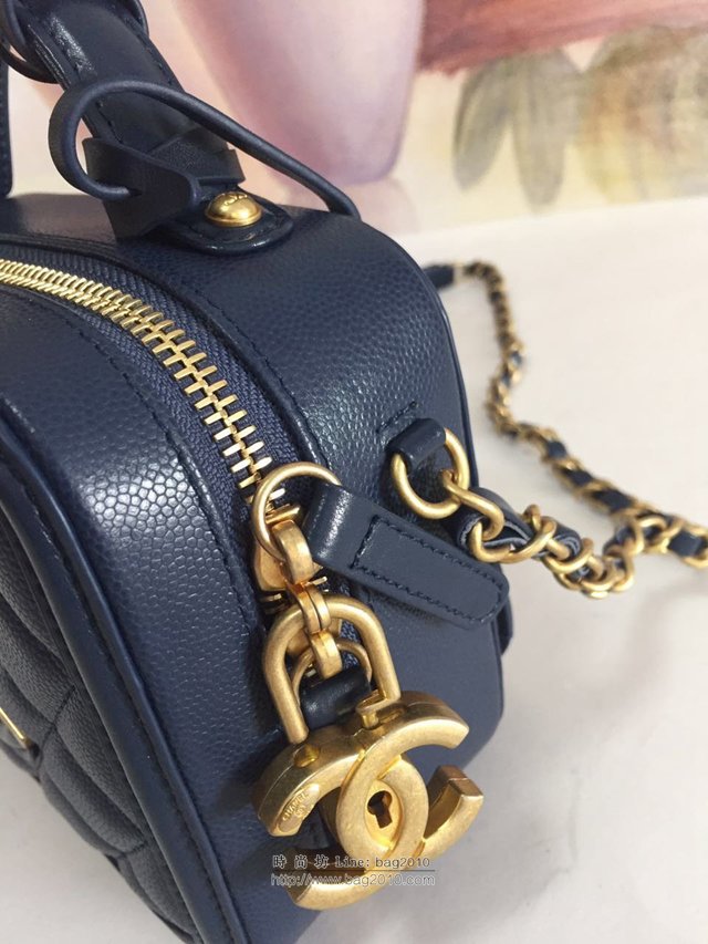 Chanel女包 19ss春夏新款呢子化妝包 香奈兒單肩女包 Chanel手提斜挎女包 Chanel化妝包  djc2952